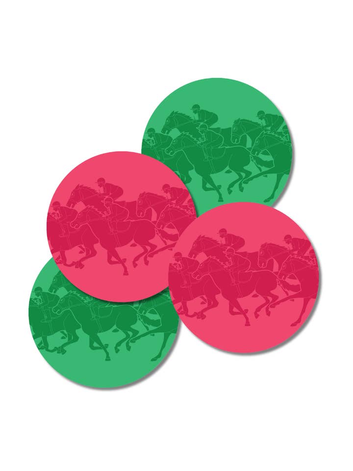 Acrylic Coasters, Kentucky Derby for wholesale by Friendlily Press