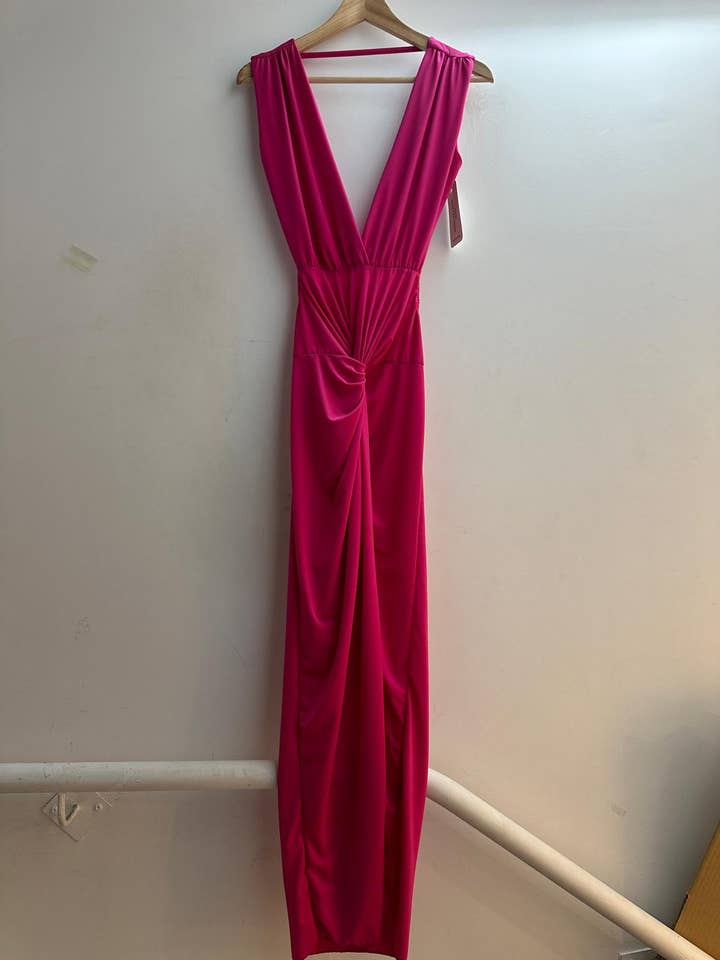 LORIANE - Wholesale Dress - Women's - 5997 Plain long dress with open back one size2