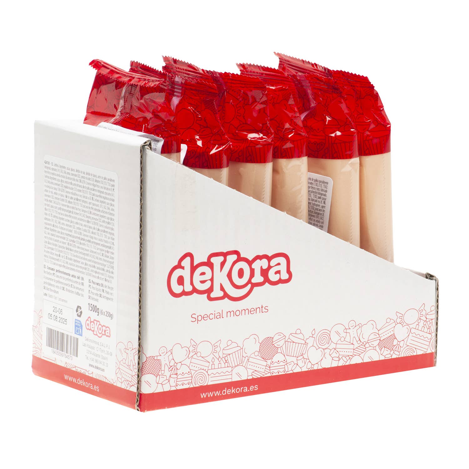 dekora - Vendita all'ingrosso Kit decorazione torte - FONDANT BEIGE 250G SENZA GLUTINE8