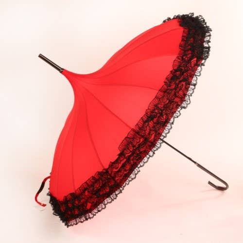 PEACH ACCESSORIES - Wholesale Umbrella - Women's - Pagoda Lacy Umbrella TW013 3
