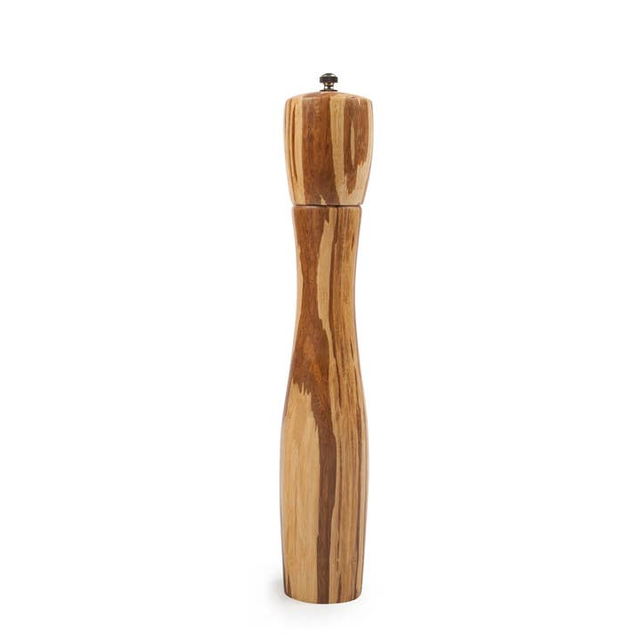 12" Crushed Bamboo Pepper Mill for wholesale by Core Home