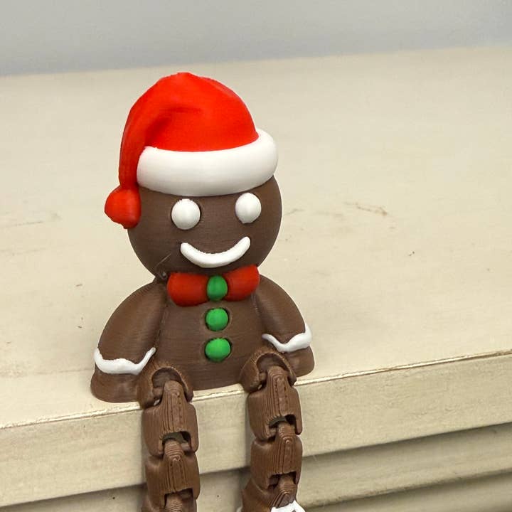 Muñeco de Jengibre 3D Articulado – Calcetín de Navidad para venta al por mayor de Poppy & Thyme