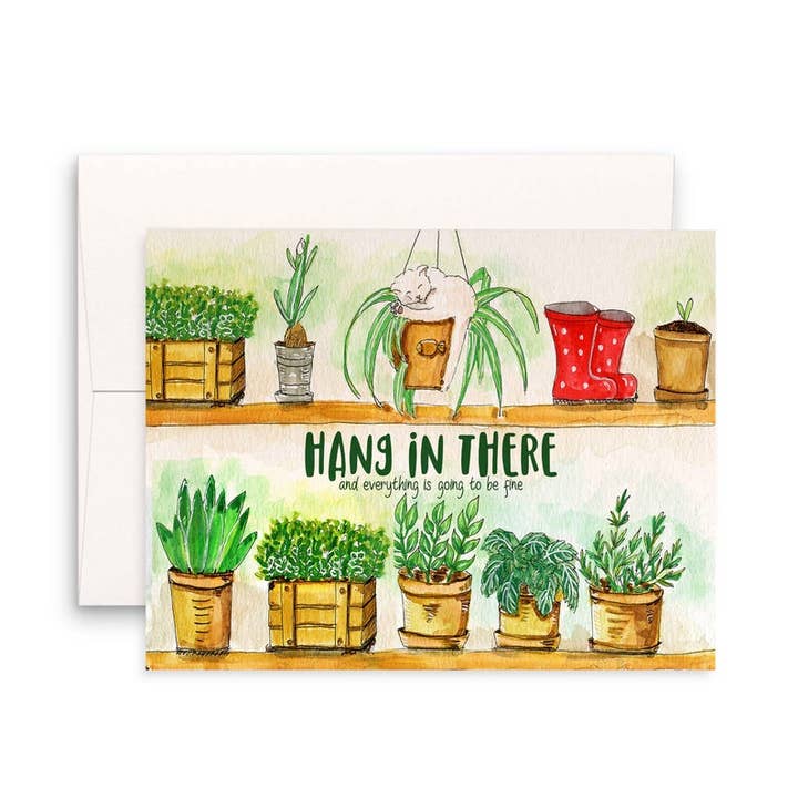 Hang In Garden - Thinking Of You Card for wholesale by Liyana Studio