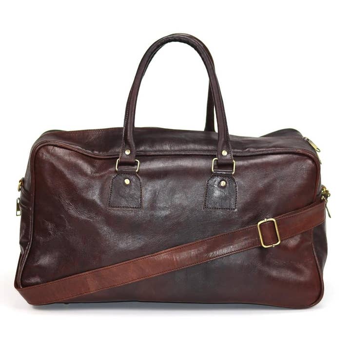NOMAD&FASHION – wholesale Duffelväskor – Dam – Äkta handgjord läder duffel gymväska över natten Weekender bagage och resor