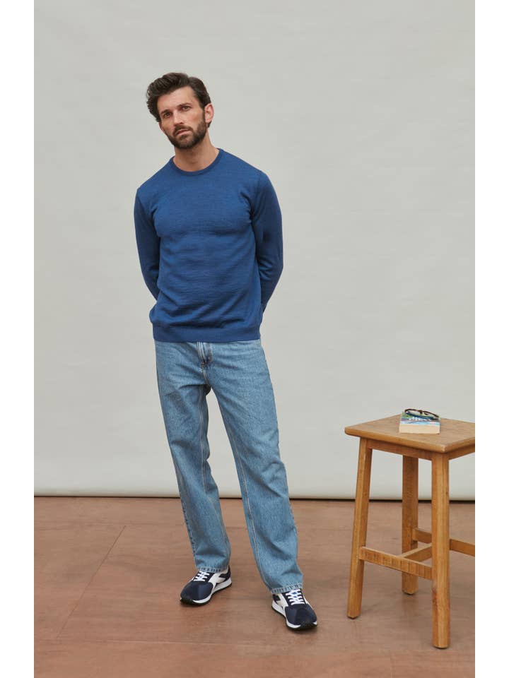 Paul James Knitwear – wholesale Knitted jumper – Men′s – Mens Extra Fine Merino Wool Crew Neck Jumper33