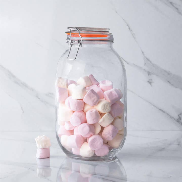 Rinkit Ltd – wholesale Jar – Argon Tableware Glass Storage Jar - 3000ml1