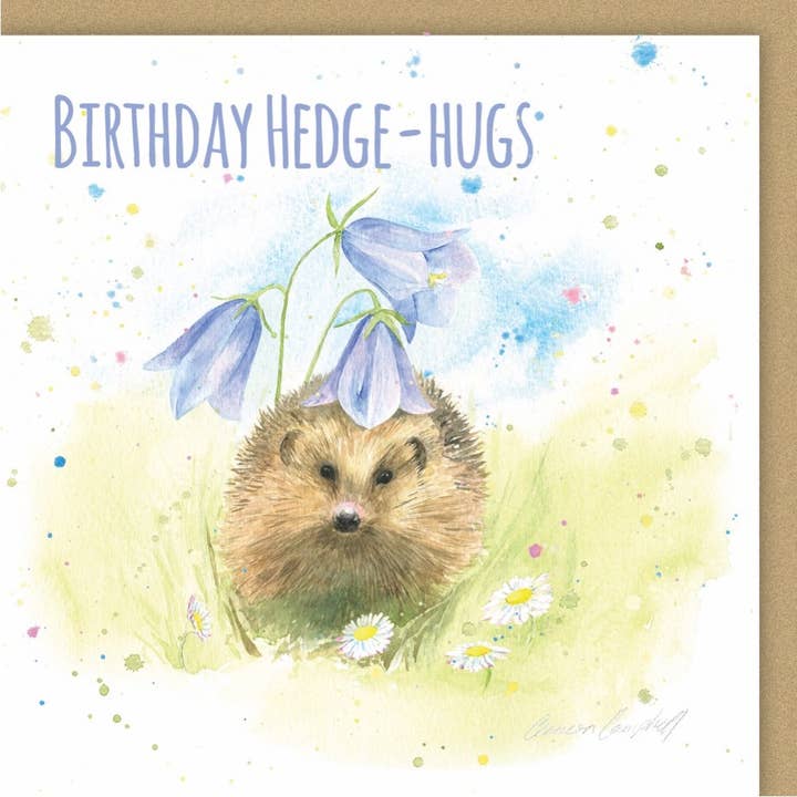 The Arty Penguin – wholesale Birthday card – Hedge Hugs Birthday Card