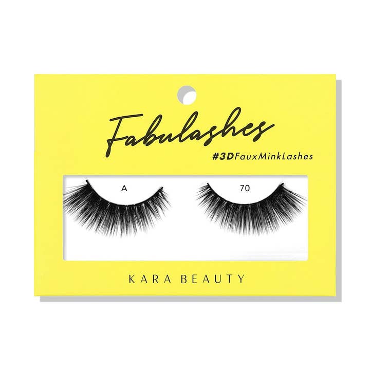 Kara Beauty - Wholesale False/fake eyelashes - FABULASHES 3D Faux Mink False Eyelashes - A70