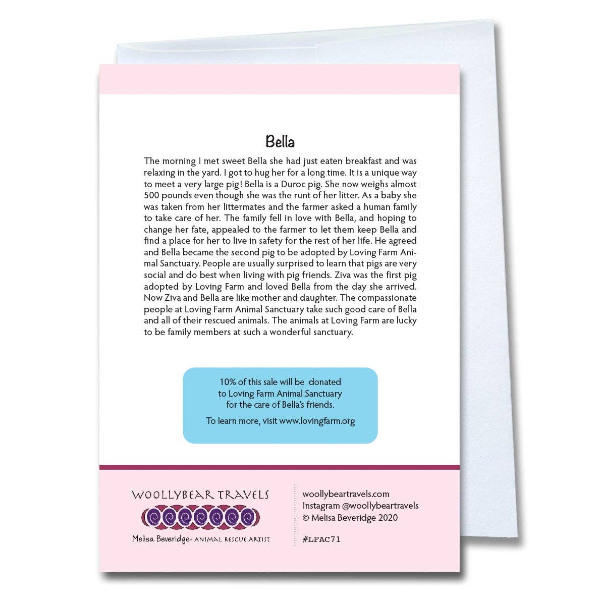 Woollybear Travels – Großhandel Grußkarten für den Alltag – Grußkarte „Schwein“ — Bella1