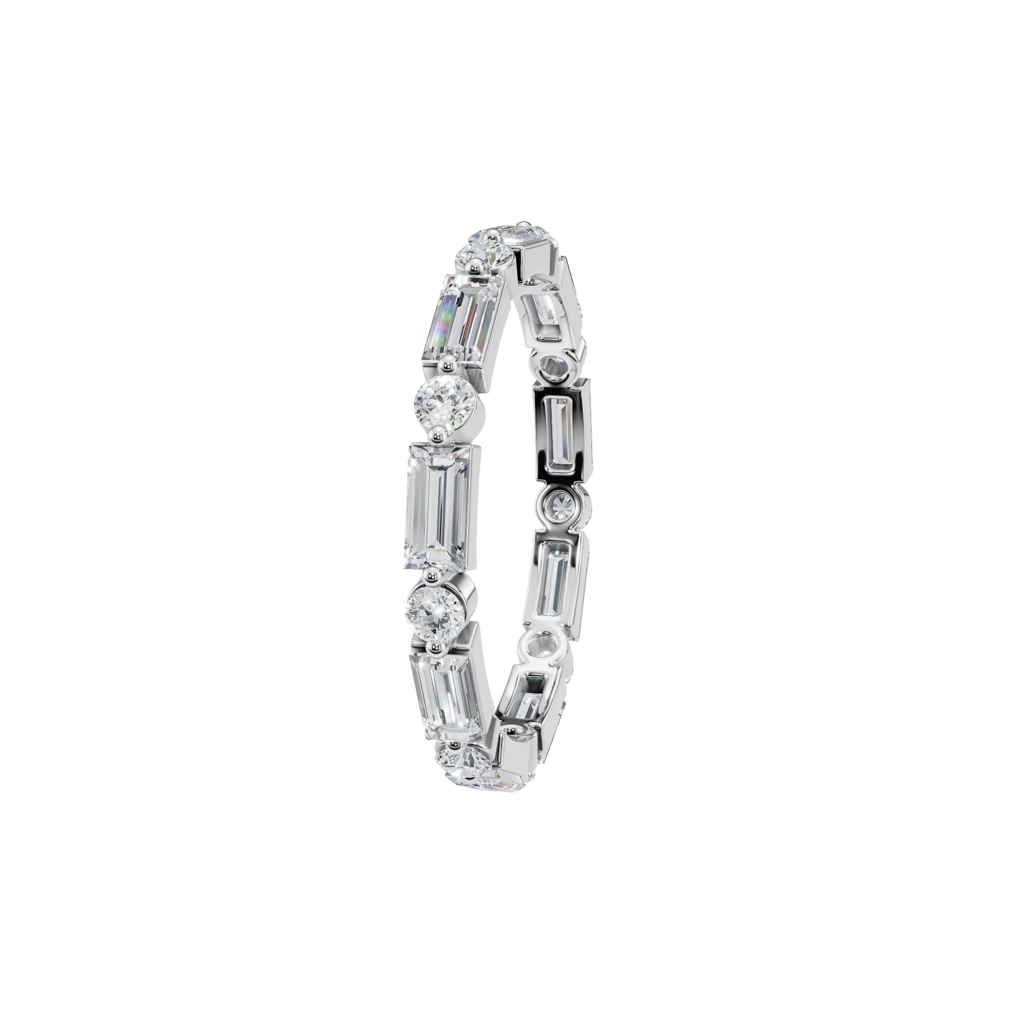 PureYou Jewelry - Wholesale Wedding Band/Ring - 14K Gold Diamond Wedding Band, Diamond Eternity Ring1