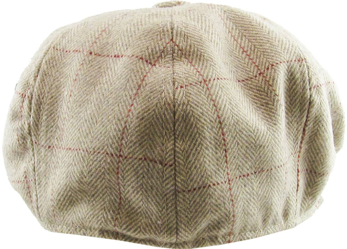 KBETHOS – Boina com pala - Homem por atacado – Botão espinha de peixe Ascot21