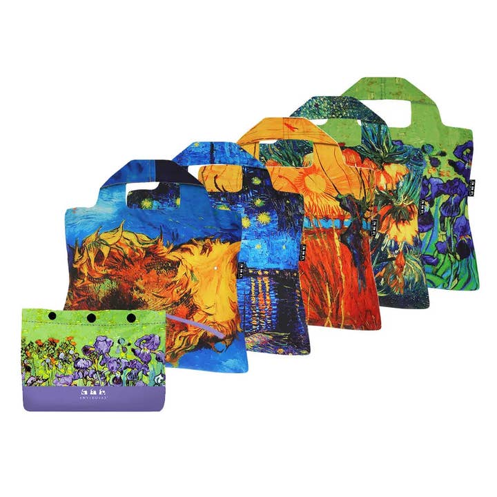 Set Completo Envirosax – Set Van Gogh di 5 | Borse Tote Pieghevoli Ecologiche per la vendita all'ingrosso da parte di Envirosax