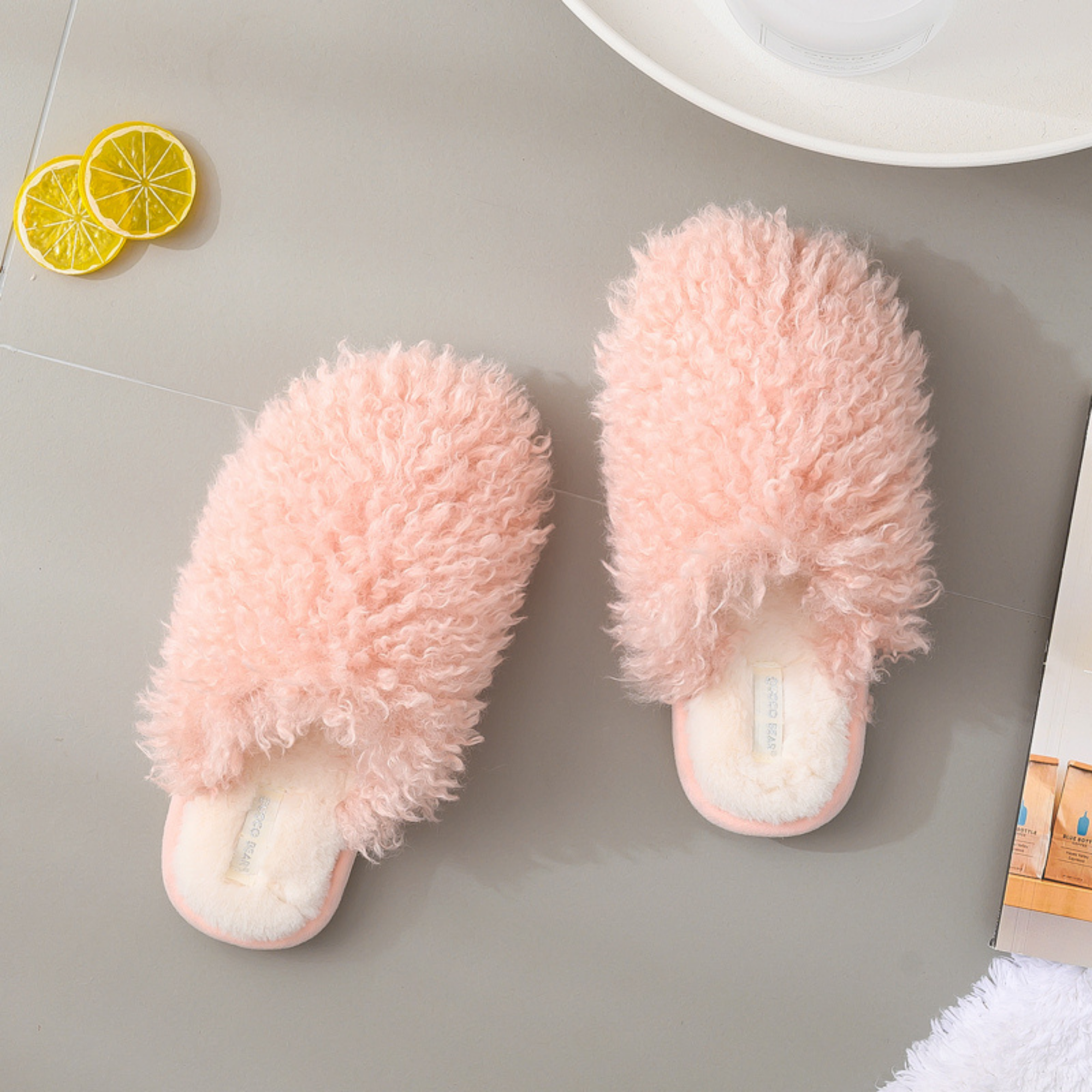 DrifWoo - Vente Chaussons – femme - Pantoufles moelleuses pour femmes Bride to be Gift Spa Slippers Bridal2