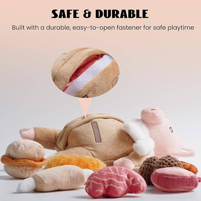 Nocciola - Vente Peluche – chien - Nocciola Jouets d'enrichissement Puzzle Cochon Amusant 9-en-13