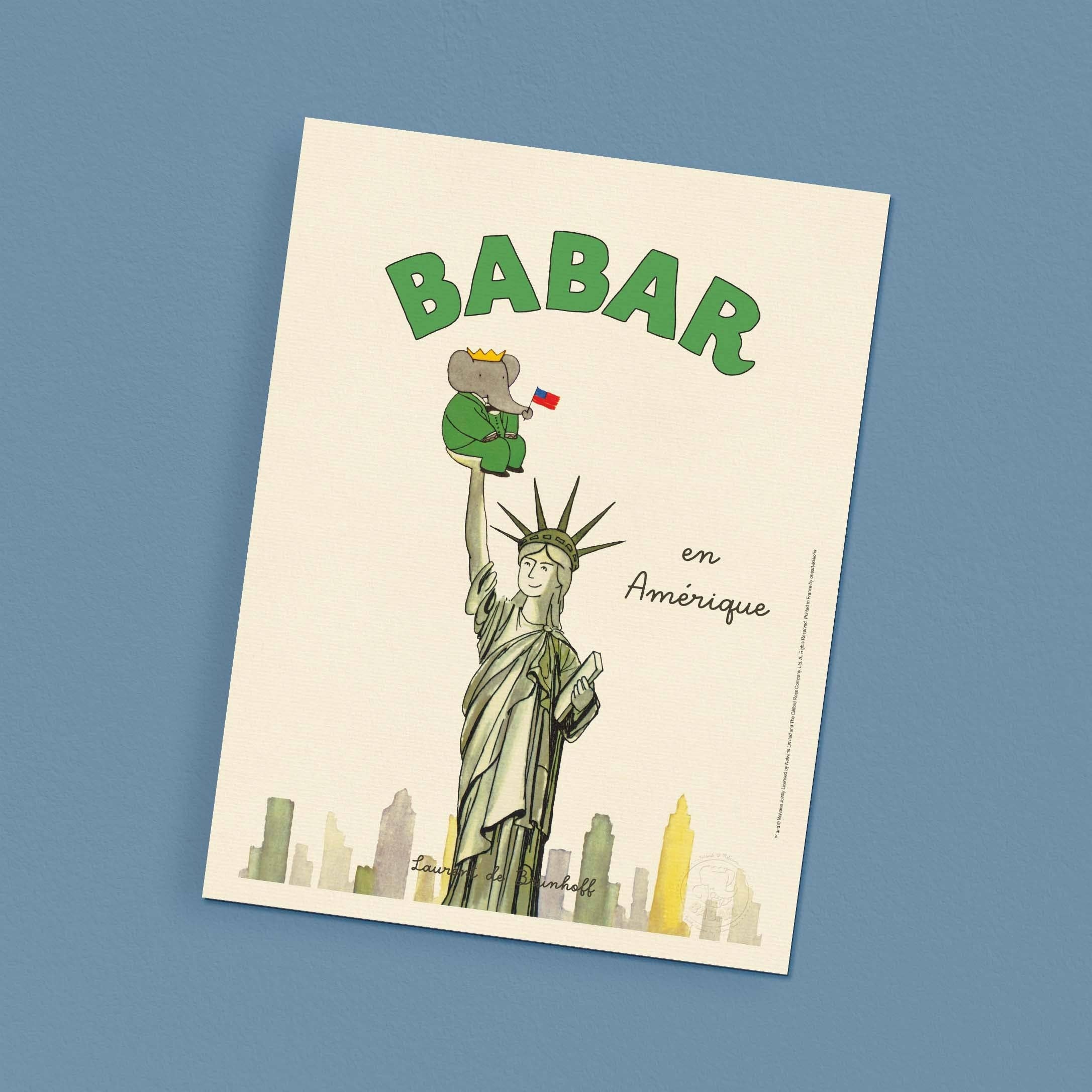Oneart – wholesale Poster – Visa Babar i Amerika - BAB00182