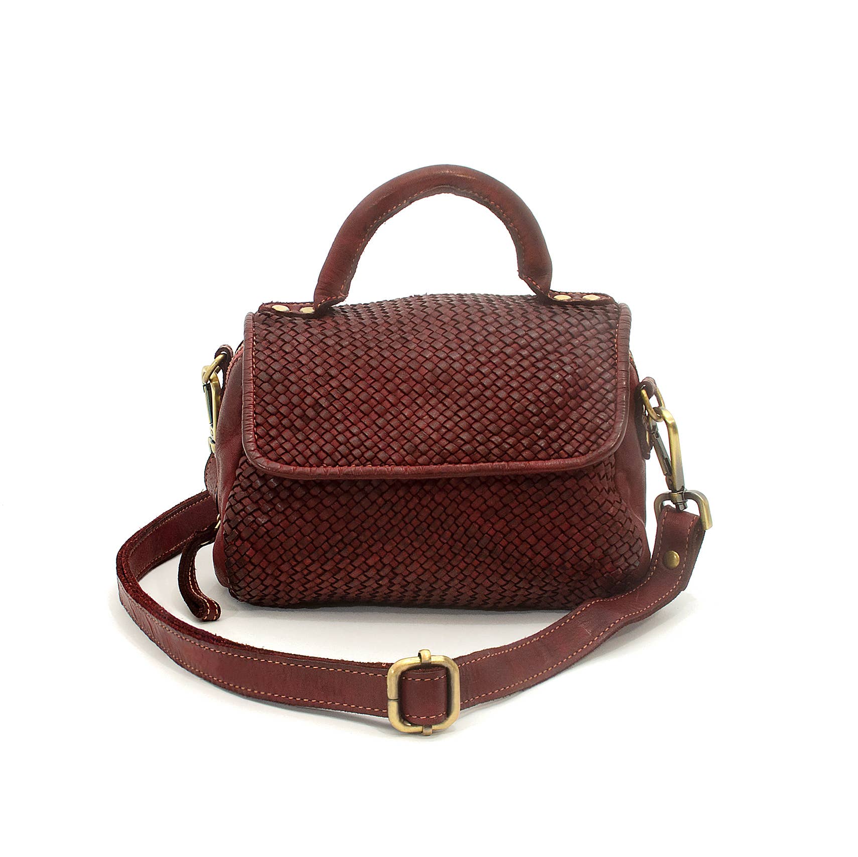 Bolsa Nova Handbags - Wholesale Crossbody Bag - Women's - Lily Woven Leather Minibag22