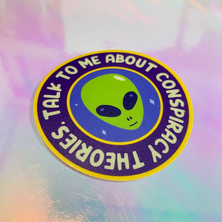 Chelzart - Wholesale Sticker - Conspiracy Theory Sticker | Talk To Me About Conspiracies2