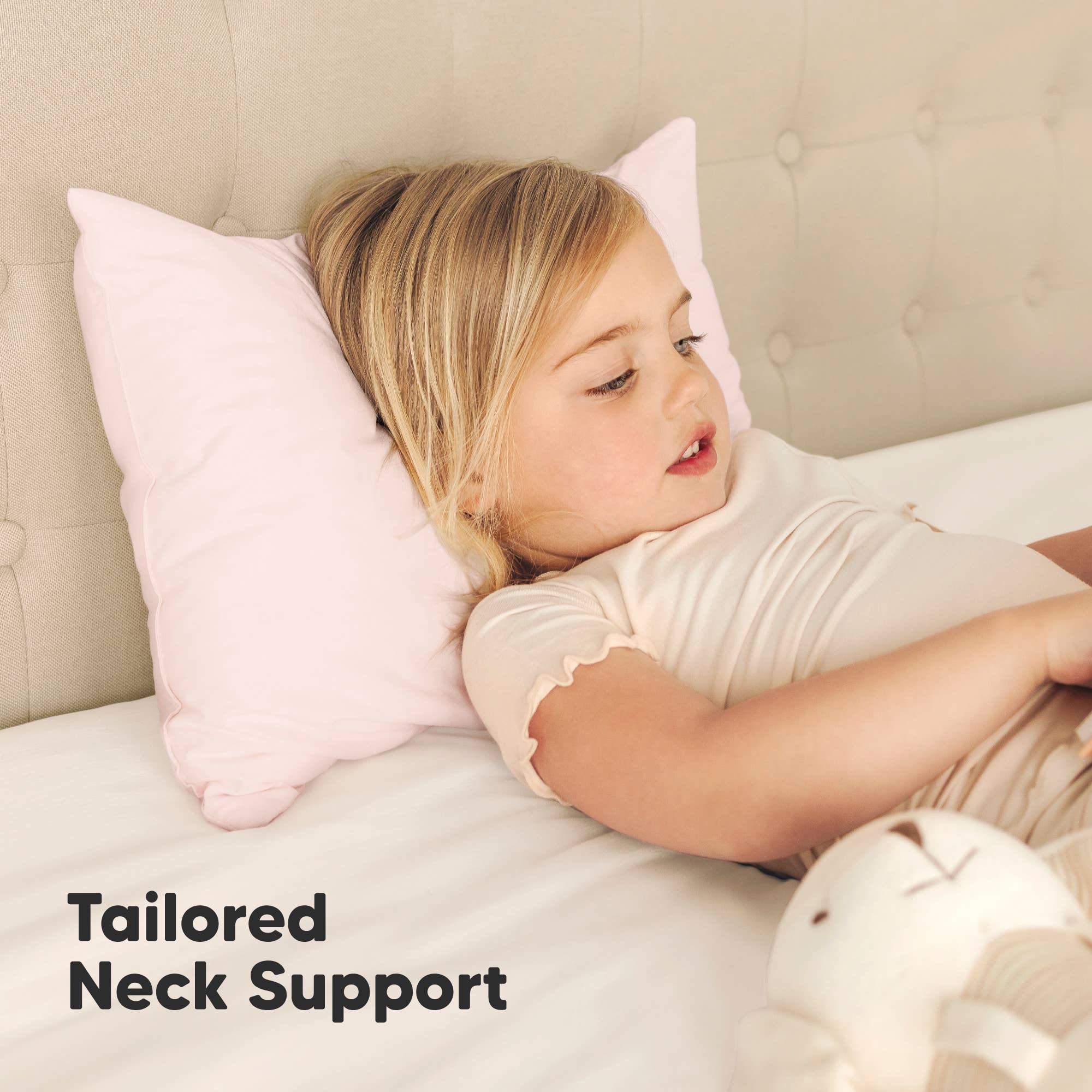 Mist roze KeaBabies 2-pack peuterkussens om in te slapen, 13x18 voor groothandel op Faire4