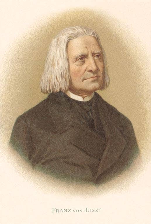 Found Image Press - Vendita all'ingrosso Stampa artistica - Stampa d'arte MS-226 Ritratto di Franz Liszt0