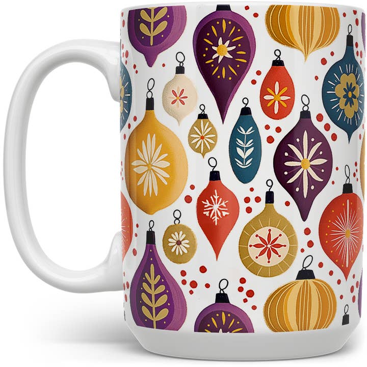 Loftipop - Wholesale Coffee Mug - Vintage Holiday Ornament Ceramic Mug, Retro Christmas Gifts4