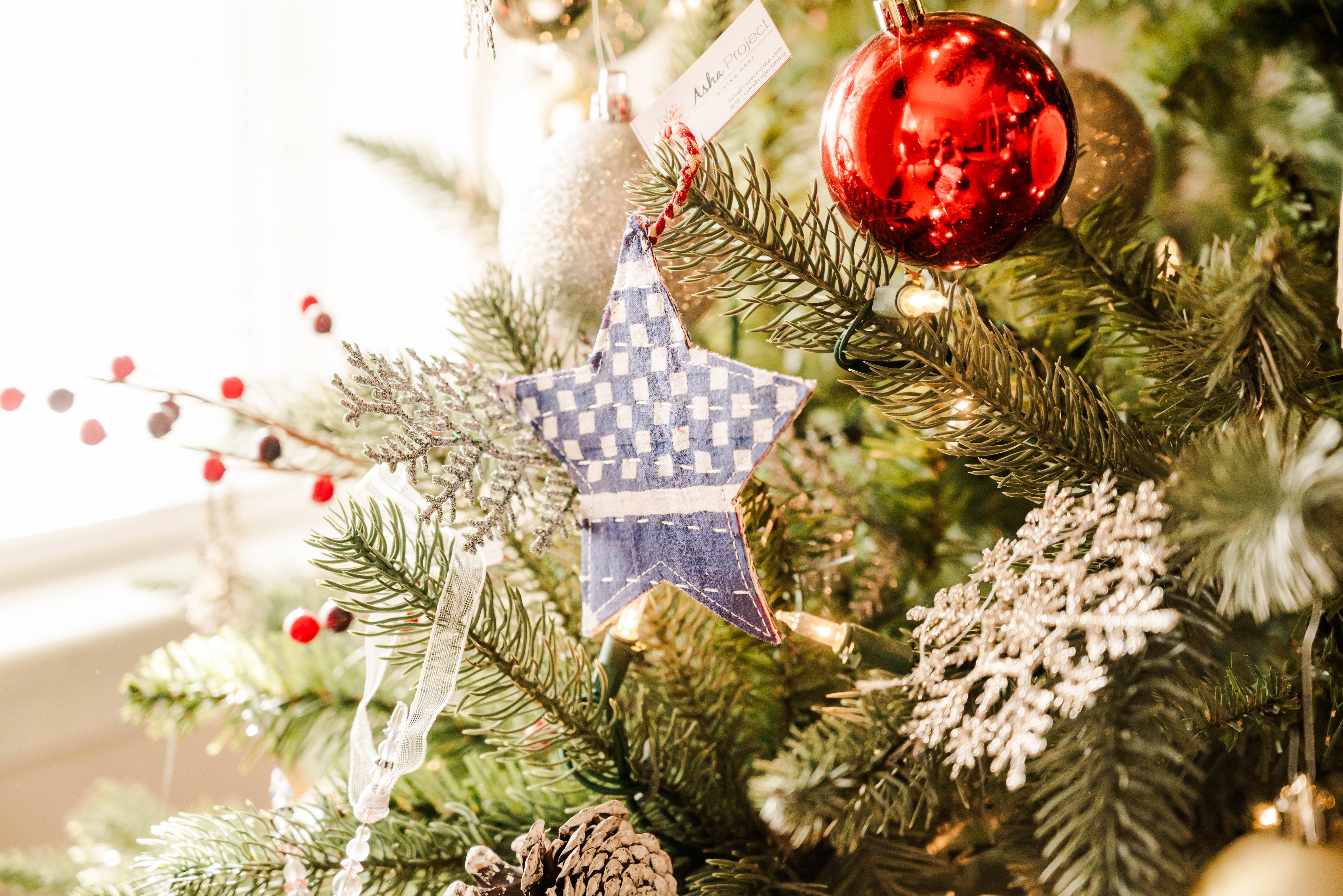 Asha Project - Wholesale Ornament - Kantha Christmas Ornaments | Star