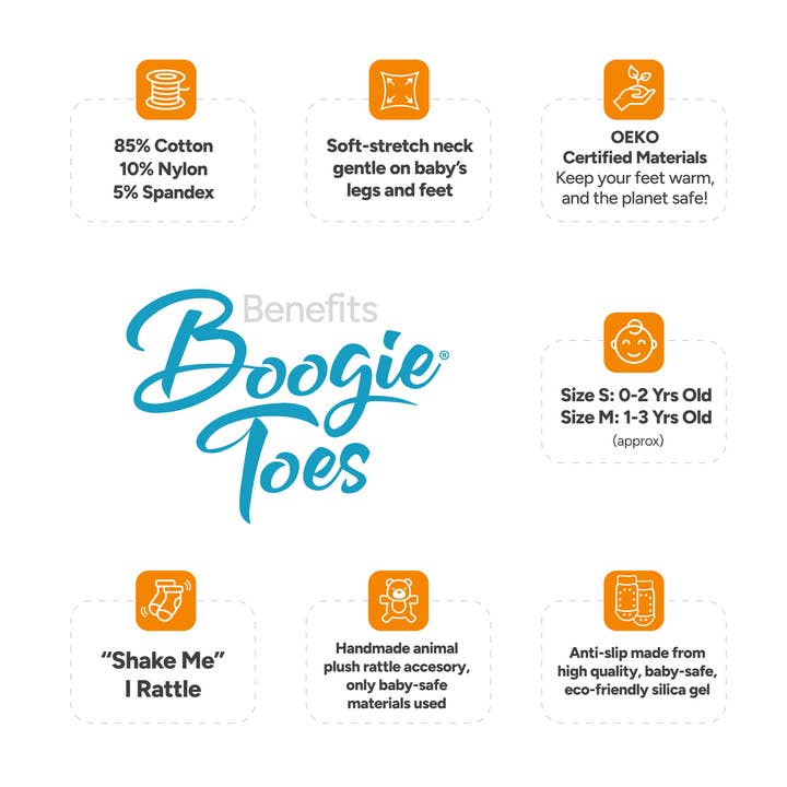 Boogie Toes – wholesale Socks – baby – Gray Cat Boogie Toes Rattle Socks3