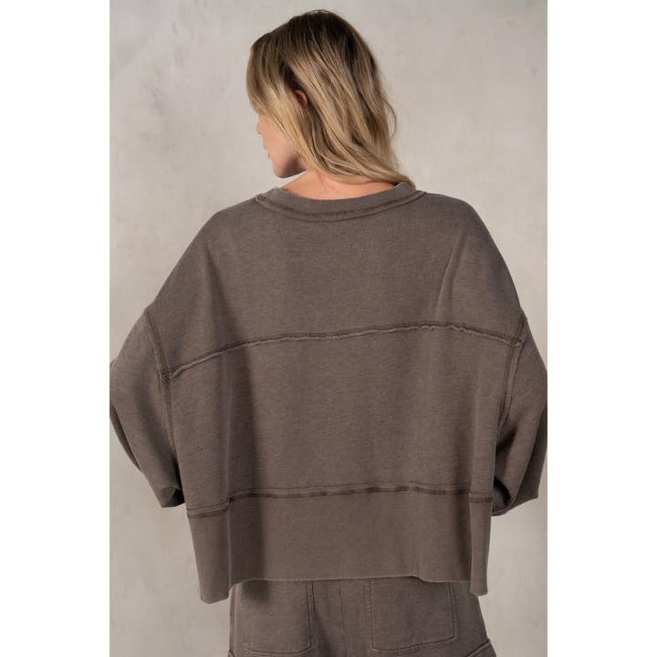 lalamia - Wholesale Sweatshirt - Women's - Exposed Seam Sweatshirt6