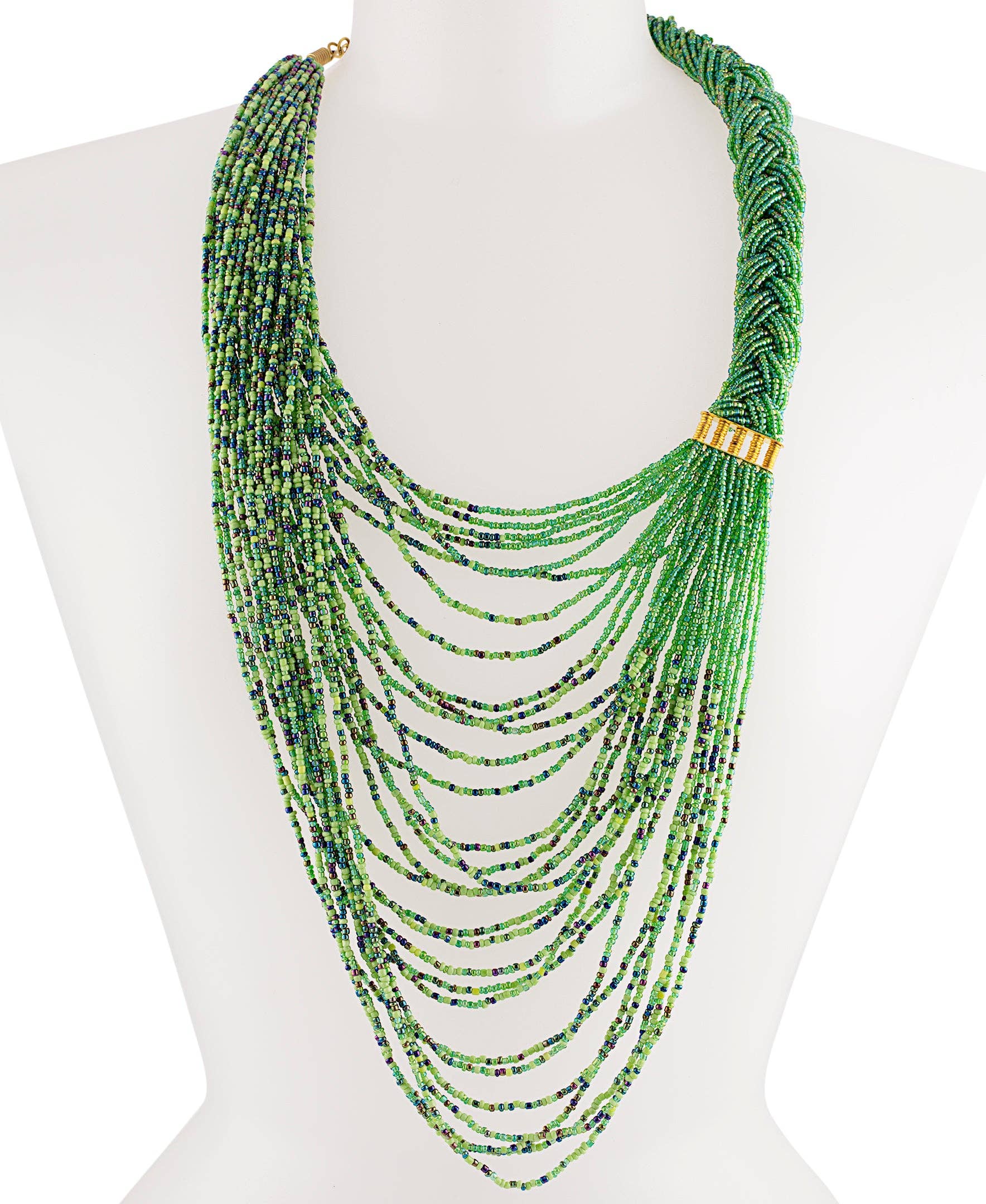 KENDI AMANI - Wholesale Beaded/Pearl Necklace - Makandi Braided Necklace1