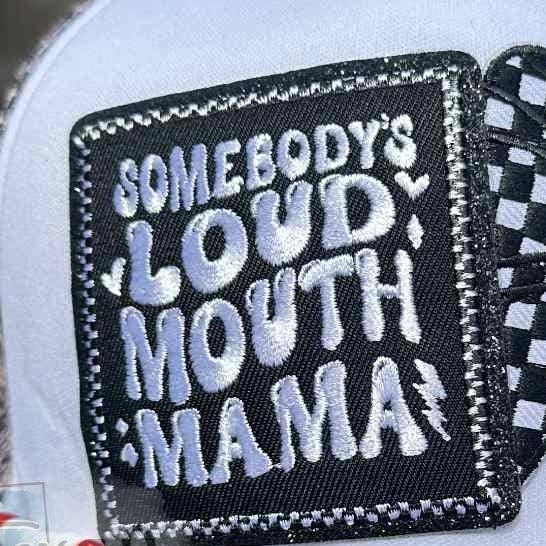 Texas Transfers – wholesale Lapp – Någons Högljudda Mamma Glitter Järn-PÅ MÄRKE0