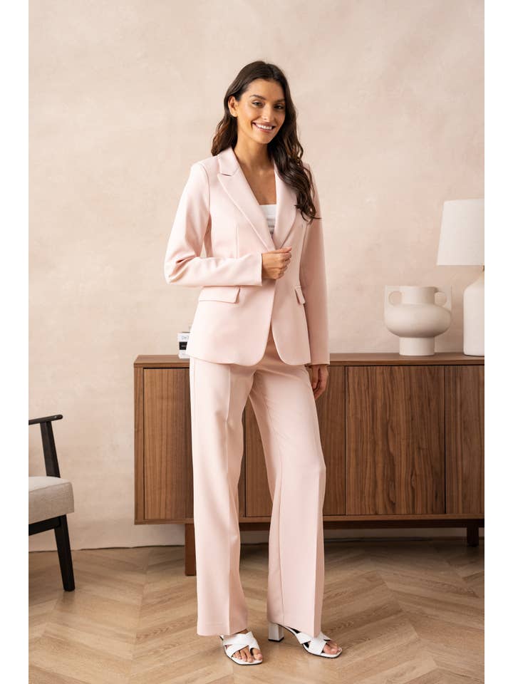 Attentif Paris - Vendita all'ingrosso Giacca elegante - Donna - Giacca aderente con bottone singolo, semplice - Collezione Timeless59