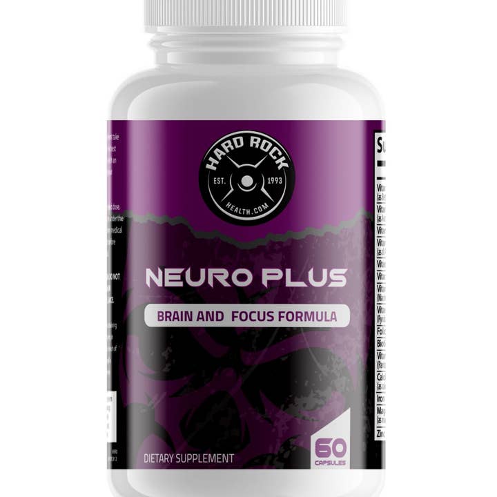 Hard Rock Health Stores - Wholesale Oral Supplement/Vitamin - Neuro Plus- Brain and Focus Formula