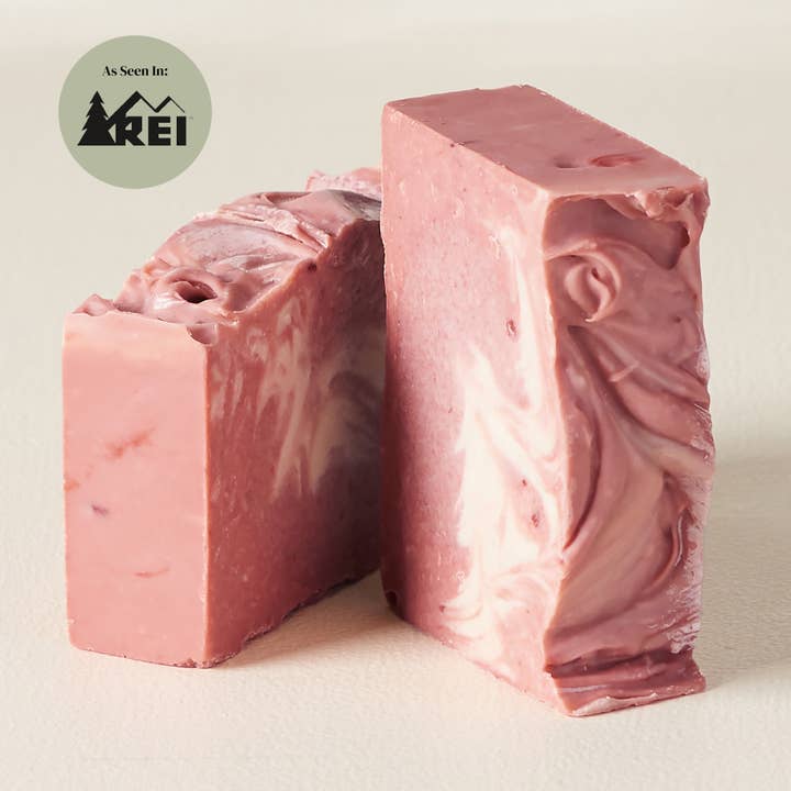 Rose Clay Luxury Bar Soap Handmade Vegan Face Skincare for wholesale by Urban Pulse | Clean Skincare & Non Toxic Candles