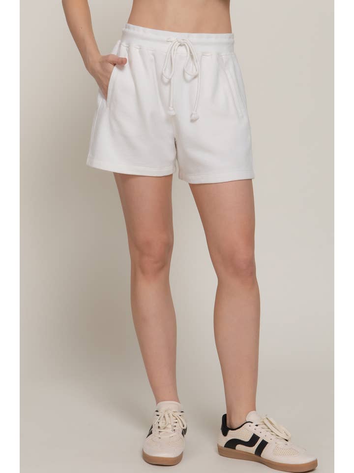 Active Basic | Active USA - Wholesale Lounge Shorts - Women's - Garment Washed Terry Shorts12