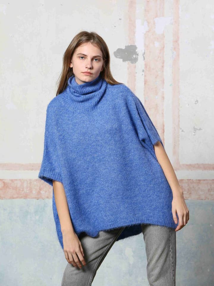 S24203002 - Ladies Turtleneck Overside Top for wholesale by The Korner - USA