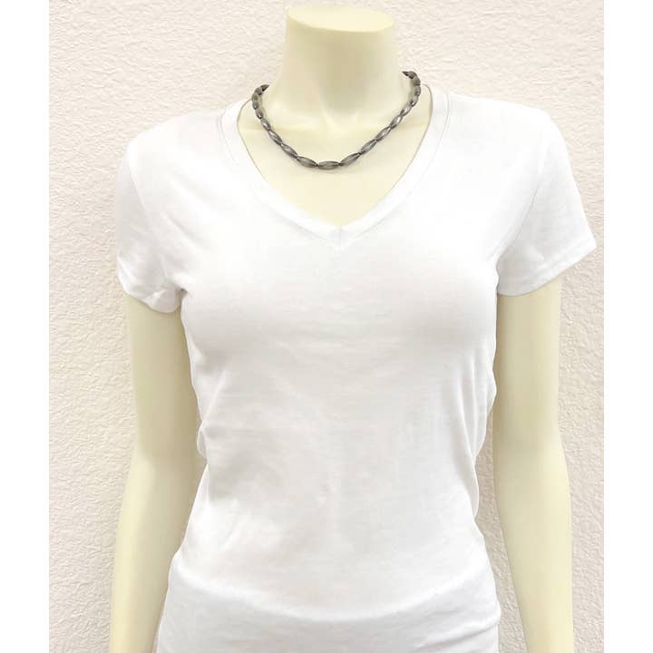 ISAC Trading Inc - Wholesale Beaded/Pearl Necklace - 739531, Handmade 18" Elongated Navajo Bead Necklace2