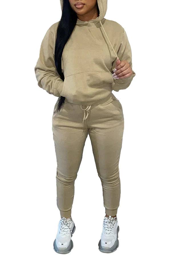 MB Fashion Wholesale - Vente Ensemble de vêtements d'intérieur – femme - Ensemble de jogging confortable et décontracté MB FASHION avec sweat à capuche 274R12