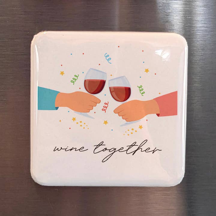 Íman de Frigorífico Wine Together por atacado de PhiloPerse