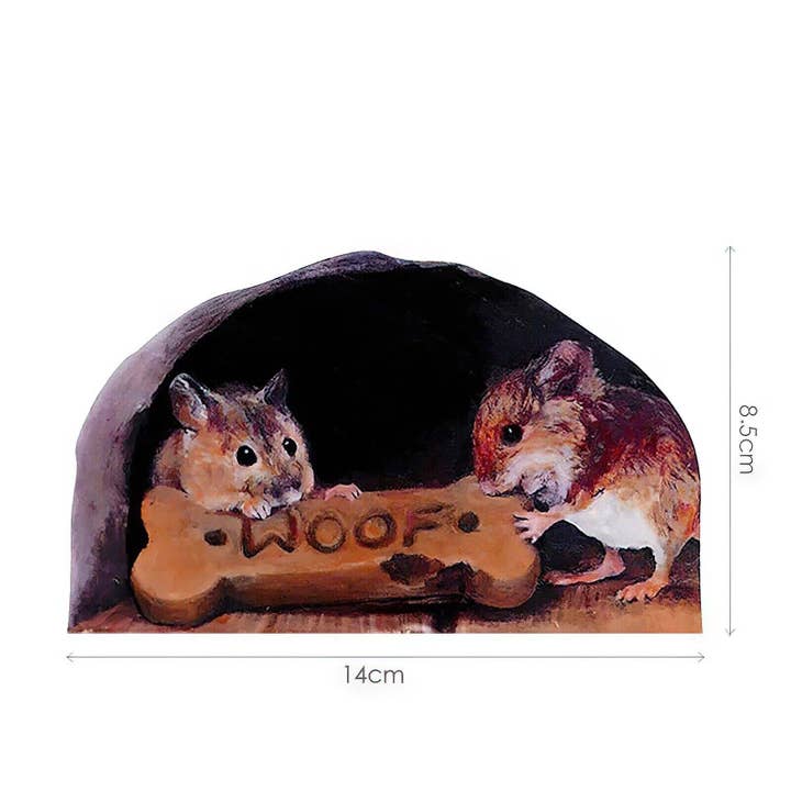 Wonderwallsboutique – wholesale Wall decal/stickers – 3D Cartoon Mouse Hole Wall Decals Removable Decor8