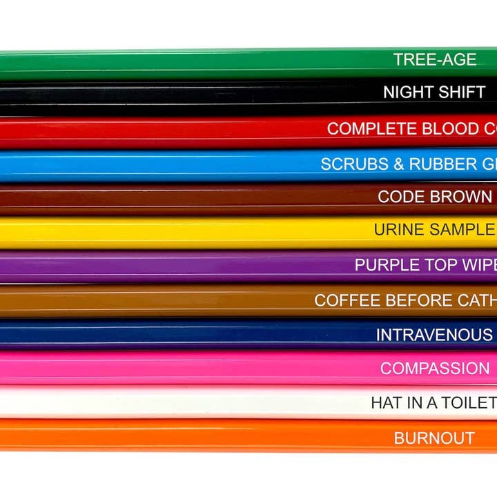 Pop Colors Colored Pencils and Coloring Sheets – wholesale Painting/drawing – Nurse Colors - Nurse Appreciation Colored Pencils10