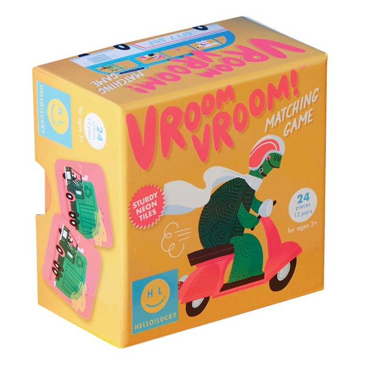 HELLO!LUCKY Vroom Vroom Matching Game for wholesale by C.R.Gibson Signature
