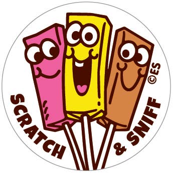 EverythingSmells, LLC - Wholesale Sticker - Taffy Lollipops EverythingSmells Scratch & Sniff Stickers
