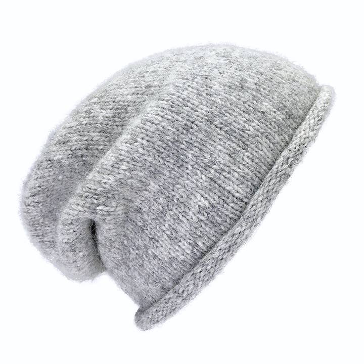 SLATE + SALT - Wholesale Beanie - Women's - Gray Essential Knit Alpaca Beanie Hat