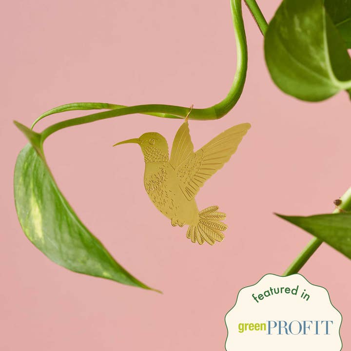 Another Studio - Wholesale Ornament - Plant Animal - Hummingbird plant decoration