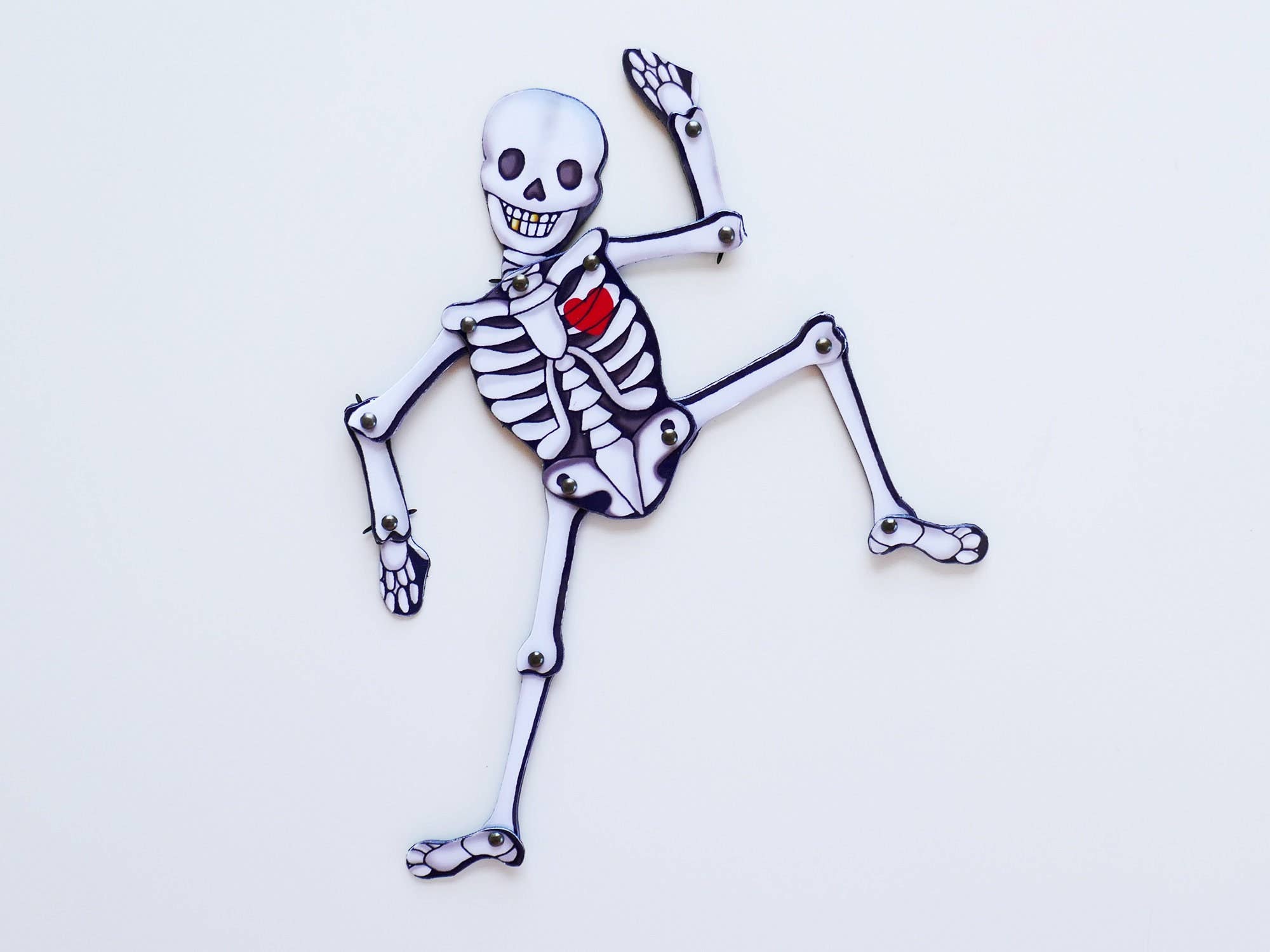 THE PAPER IDOLL – Großhandel Magnete – Posierbarer Kühlschrankmagnet | Skelett | Halloween-Party-Dekoration2