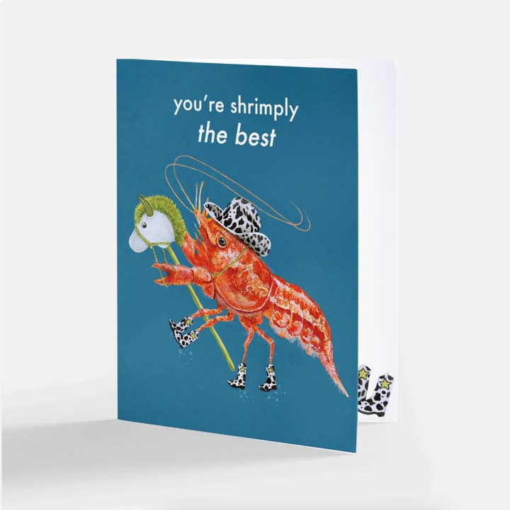 Leroy "Shrimply the Best" Waarderingskaart voor wholesale door One Lane Studios