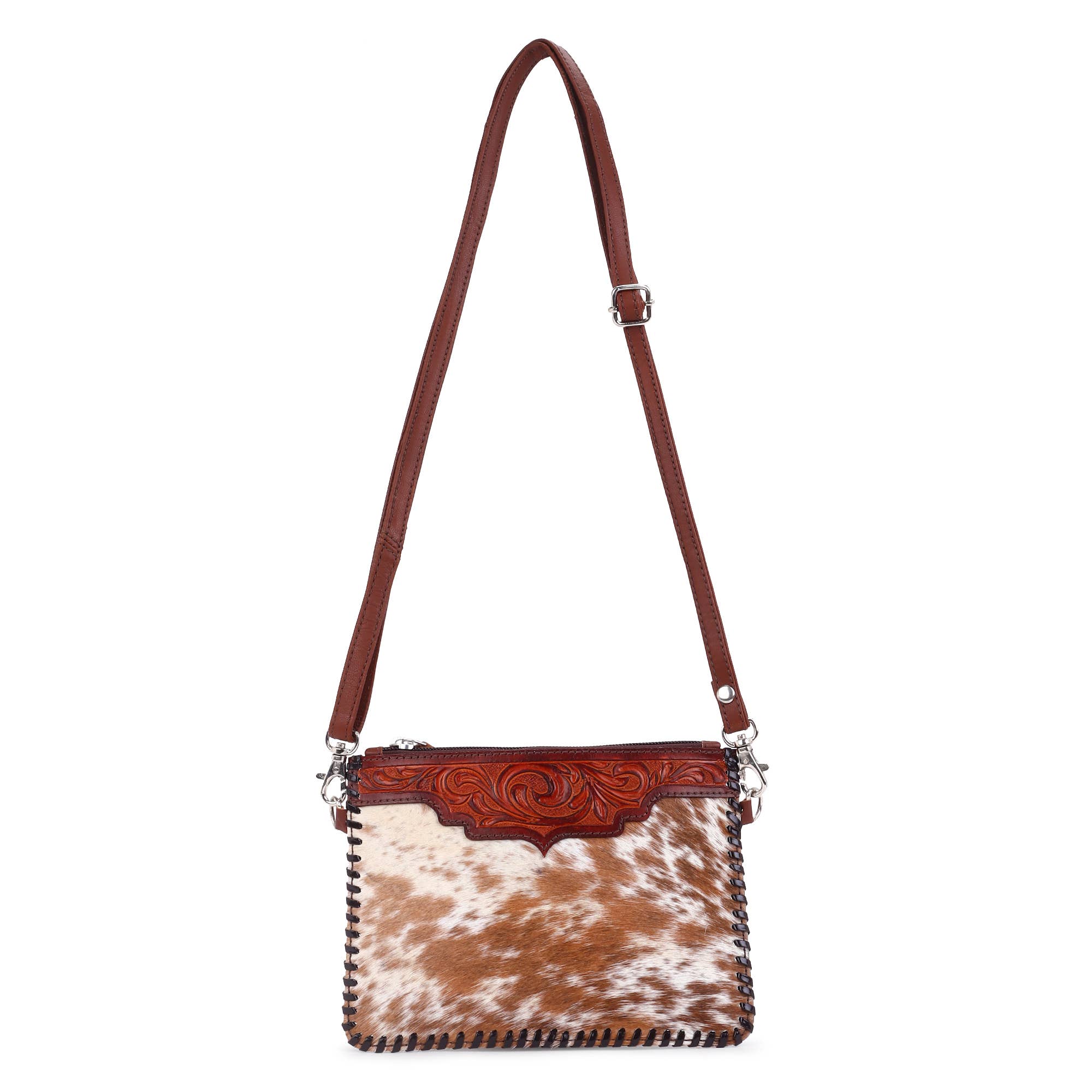 Sixtease Bags USA - Wholesale Crossbody Bag - Women's - Leather Cowhide Hand Tooled Women Mini Mobile Crossbody1