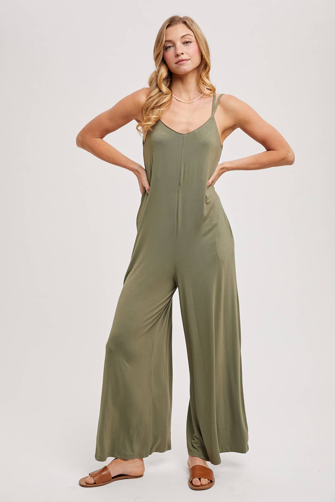 Bluivy - Wholesale Jumpsuit - Women's - CRISS-CROSS BACK WIDE LEG JUMPSUIT30