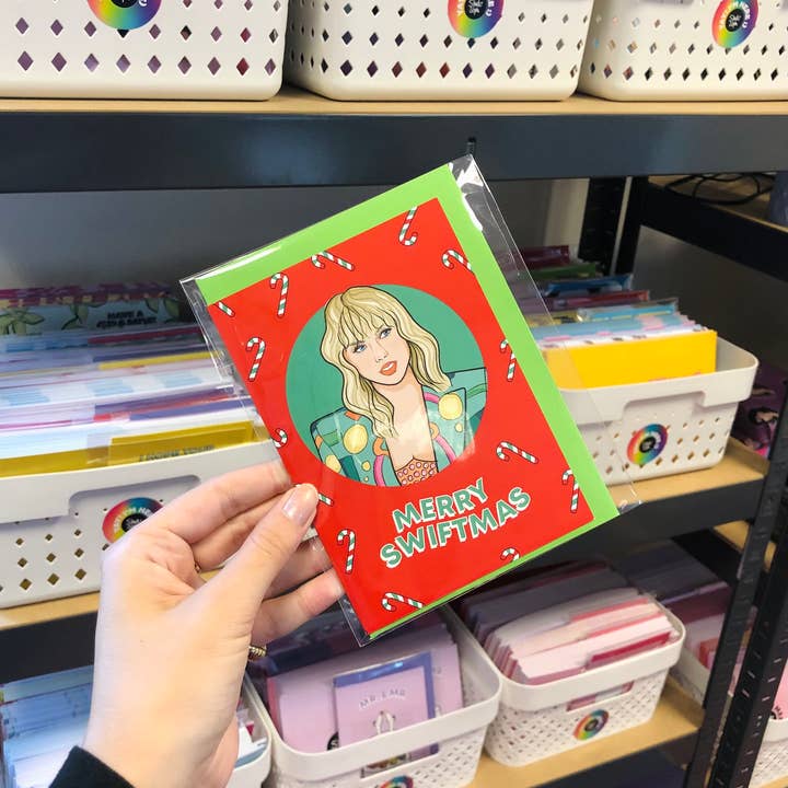 Studio Soph (We Pay Your Import Fees - We Ship DDP) - Wholesale Christmas Card - Merry Swiftmas Christmas Card2