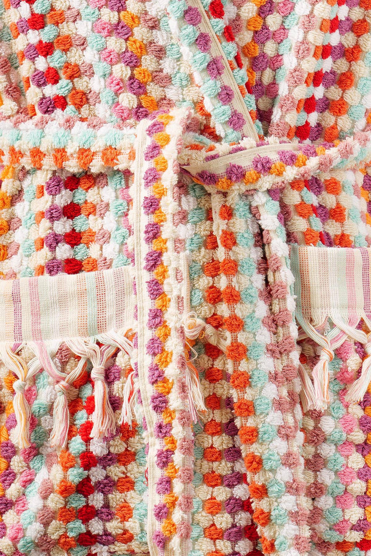 YURTLUS - Wholesale Robe - Women's - Unique 100% Cotton Pockets Bathrobe, Bubble Handwoven Robe50