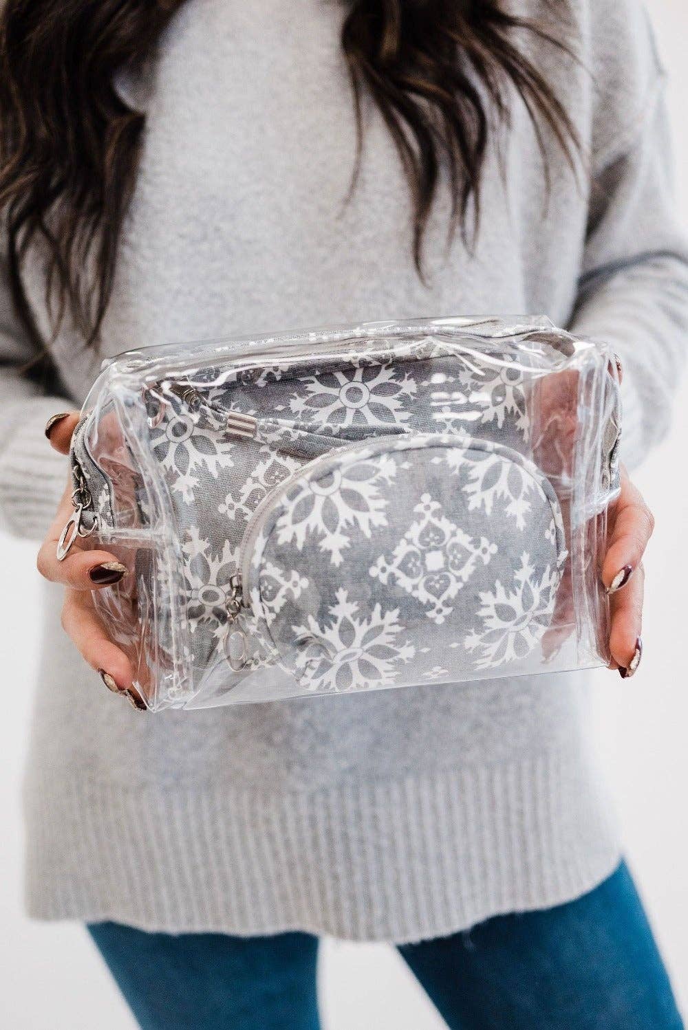 modern and chic - Vente Trousses de maquillage/cosmétique - Ensemble de 3 sacs à cosmétiques Geneva2